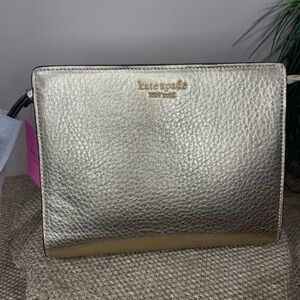 Kate Spade Gold Wristlet Pouch